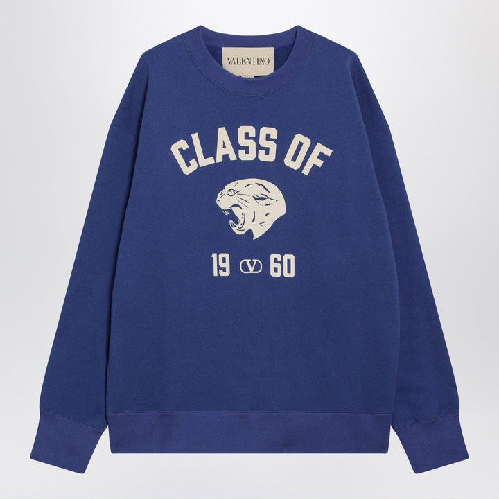 Shirts &amp; Tops Valentino - Blue sweatshirt with Panther print Brand