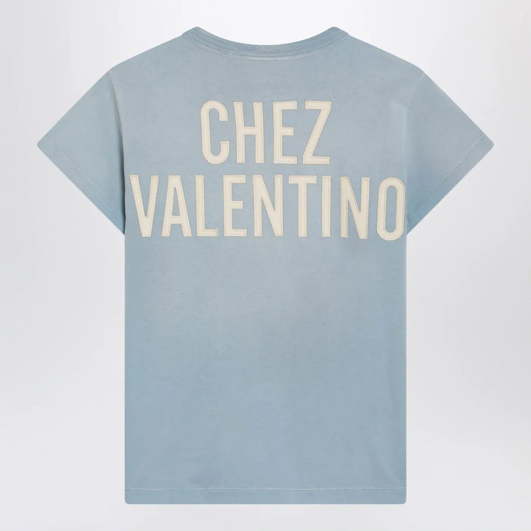 Valentino - Light blue Panther Lady T-shirt Brand Shirts &amp; Tops