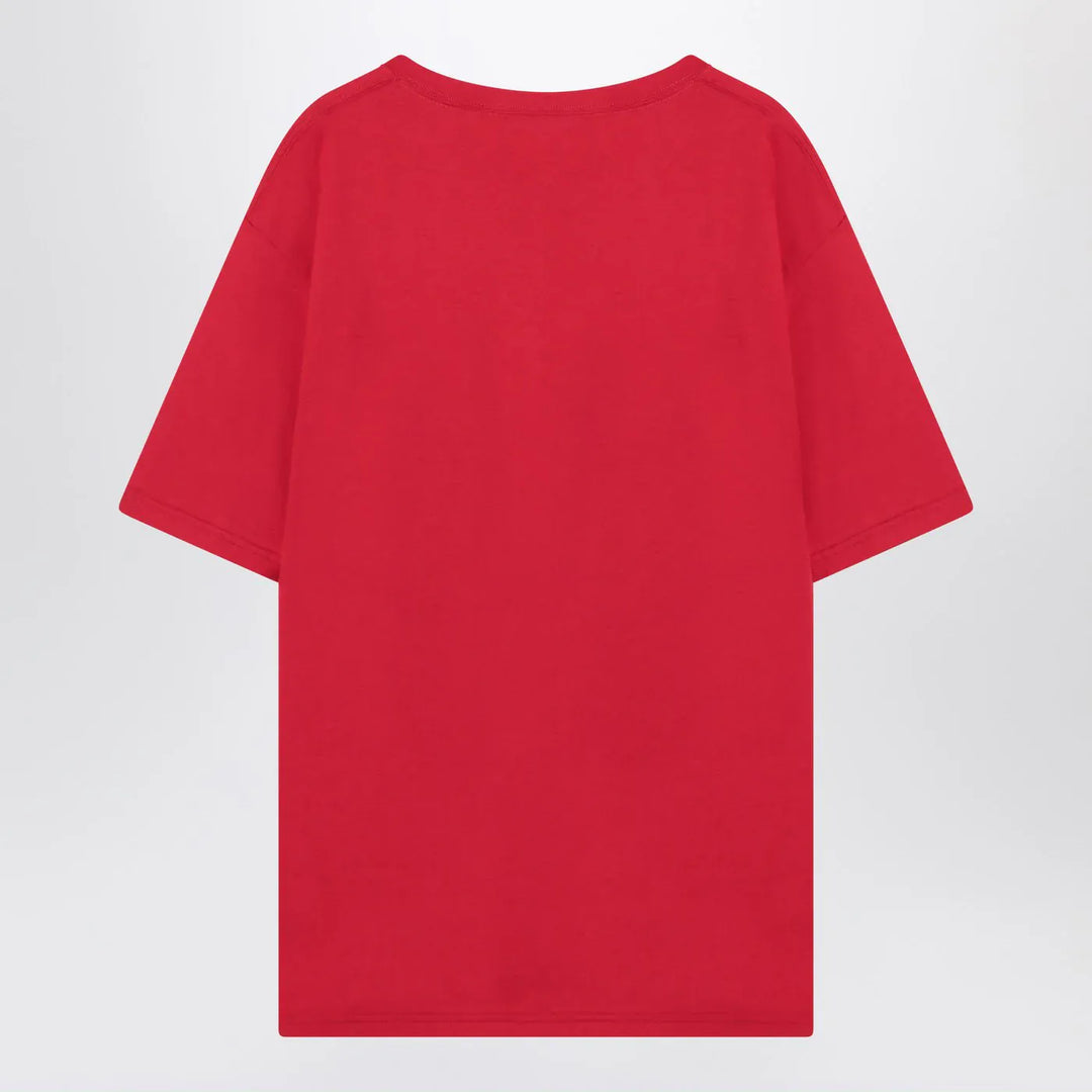 Valentino - Red T-shirt with Chez Valentino print Brand Shirts &amp; Tops S