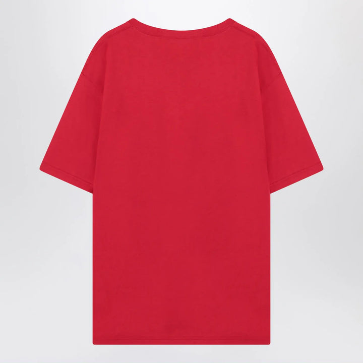 Valentino - Red T-shirt with Chez Valentino print Brand Shirts &amp; Tops S
