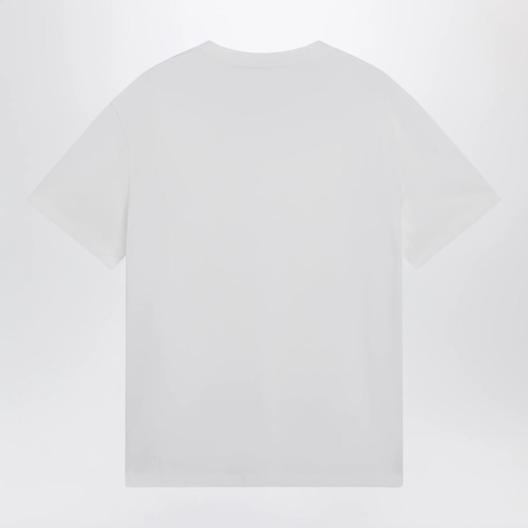 Valentino - White cotton T-shirt with VGold Brand Shirts &amp; Tops