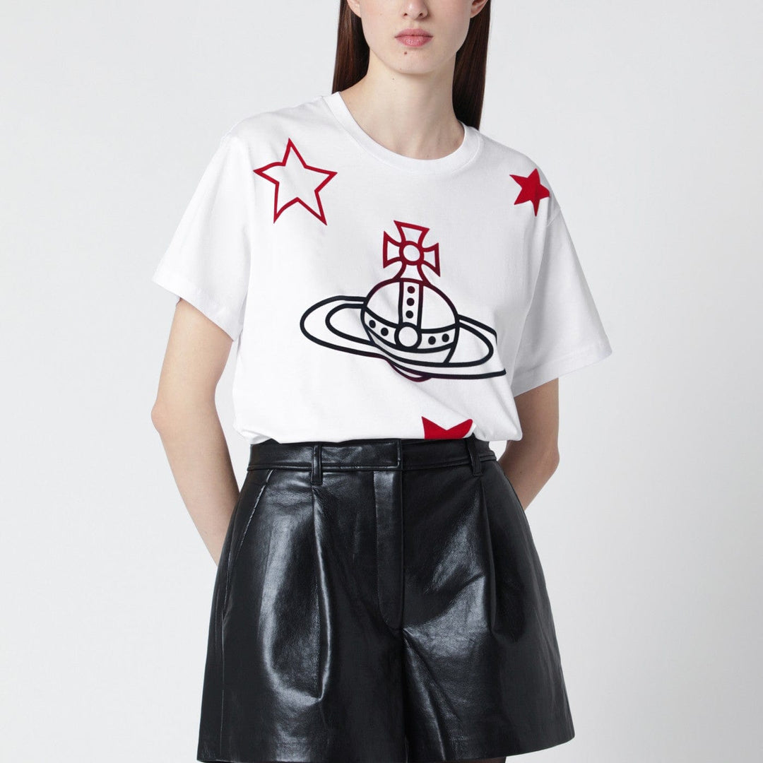 Shirts & Tops Vivienne Westwood - White Orb and Stars T-shirt Brand