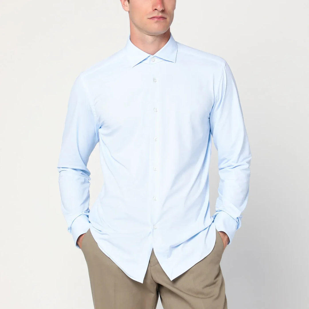 XACUS - Light blue Active twill shirt Brand Shirts &amp; Tops 42