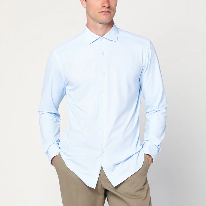 XACUS - Light blue Active twill shirt Brand Shirts &amp; Tops 42