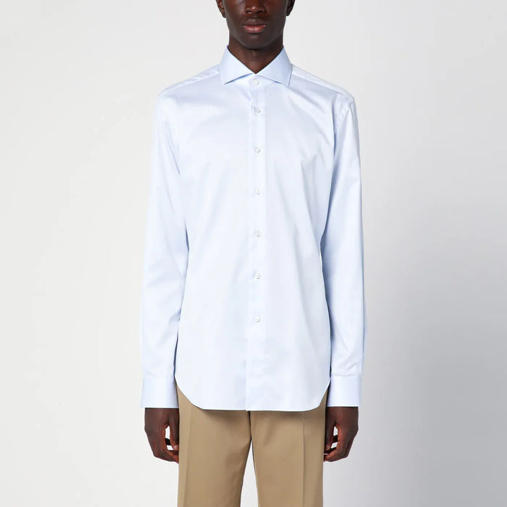XACUS - Light blue cotton Travel shirt Brand Shirts &amp; Tops 45