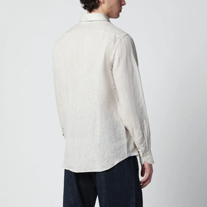 XACUS - Tailor Fit linen shirt beige Brand Shirts &amp; Tops 44