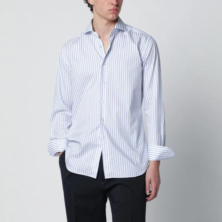 XACUS - Travel Tailor Fit shirt white striped Brand Shirts &amp; Tops 39