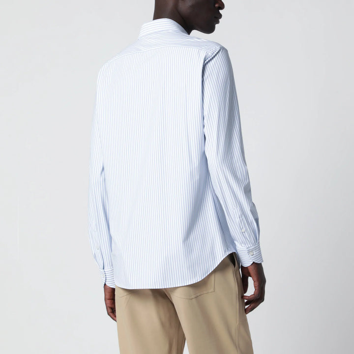 XACUS - White Active Striped Tailor Fit Shirt Brand Shirts &amp; Tops