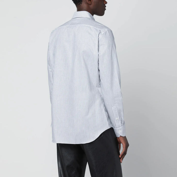 XACUS - White striped Travel shirt Tailor Fit Brand Shirts &amp; Tops
