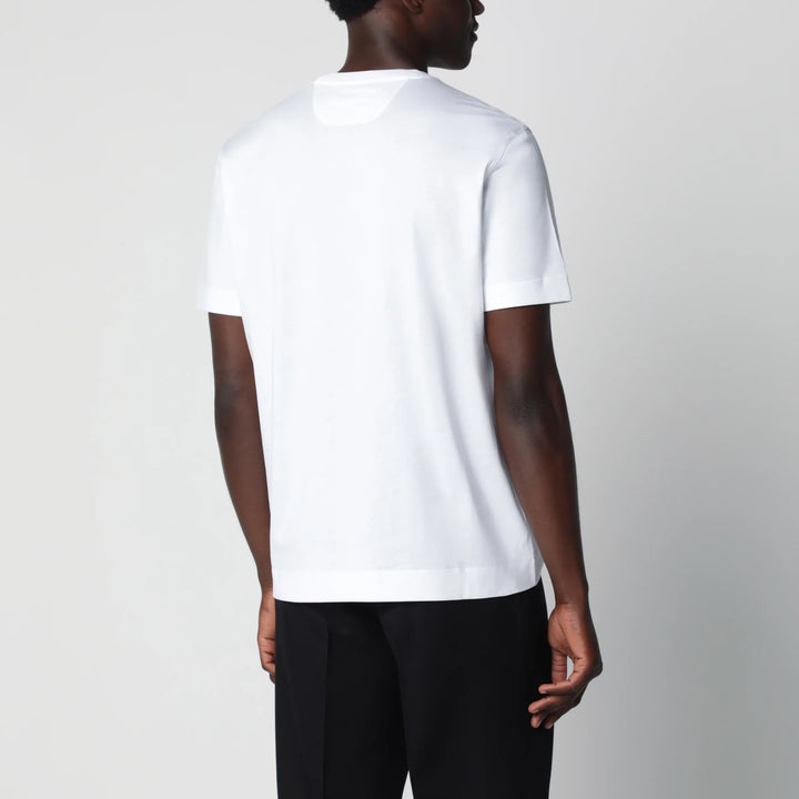 ZEGNA - White cotton T-shirt Brand Shirts &amp; Tops