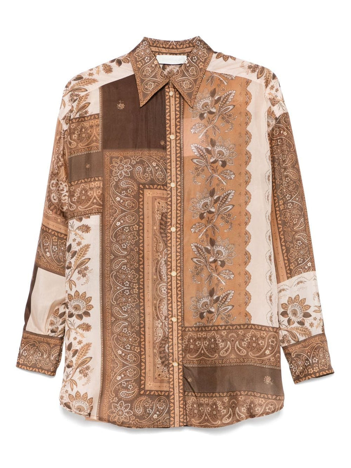 Zimmermann Shirts 2 Zimmermann Shirts Brown Zimmermann Shirts Brown Brand