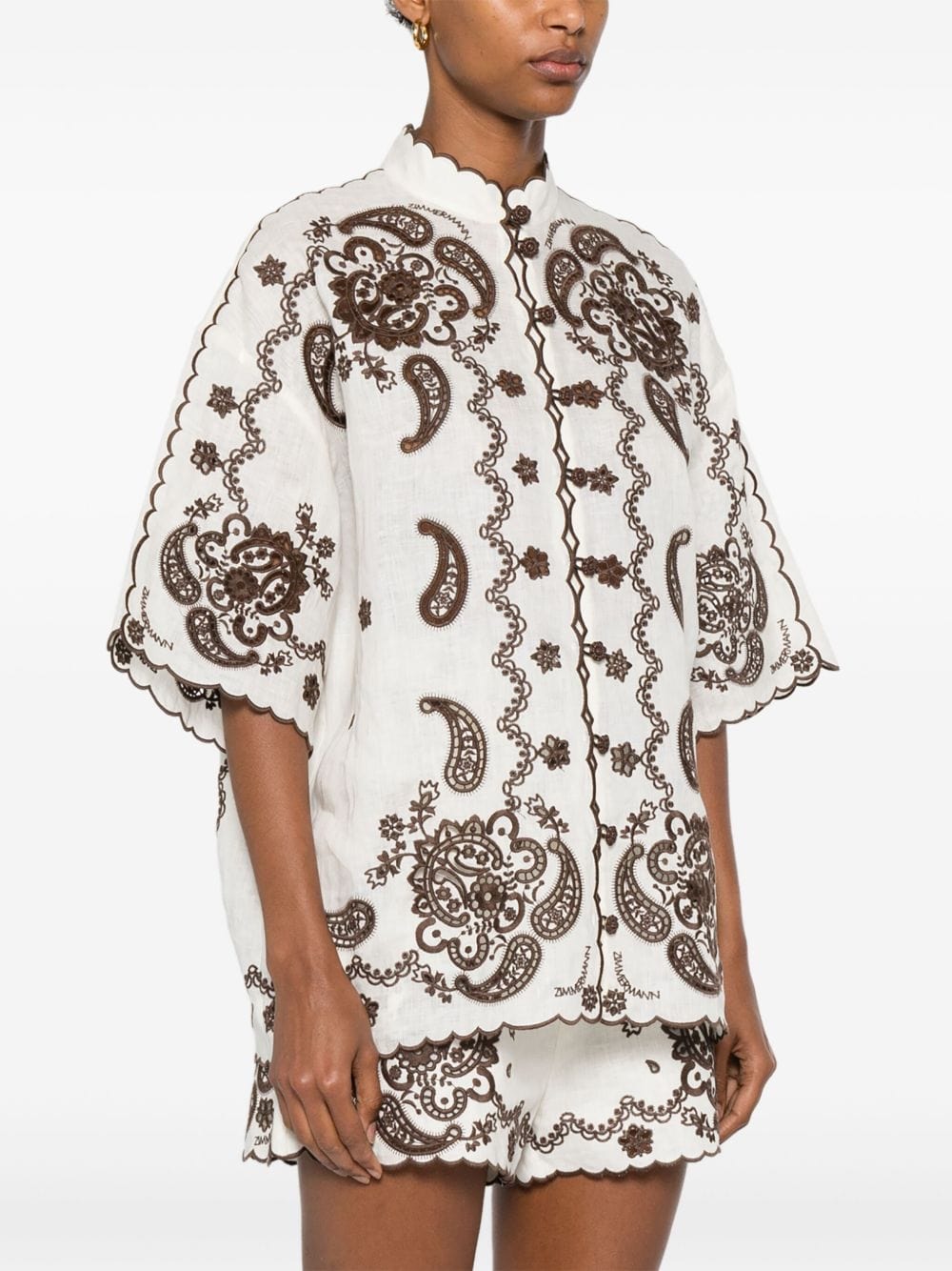 Zimmermann Shirts 2 Zimmermann Shirts Ivory Zimmermann Shirts Ivory Brand