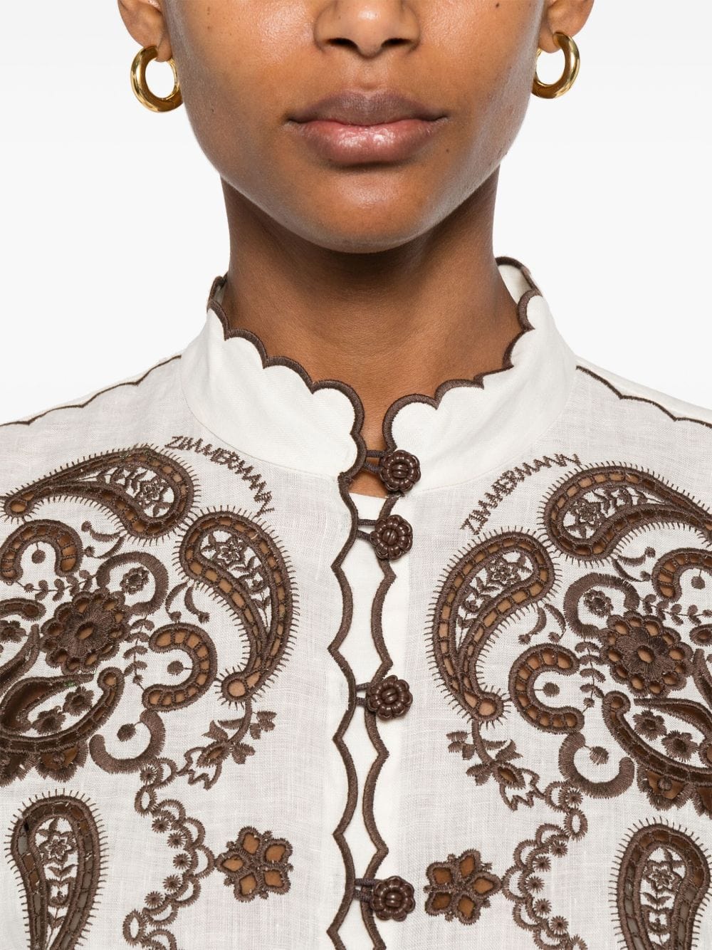 Zimmermann Shirts 2 Zimmermann Shirts Ivory Zimmermann Shirts Ivory Brand