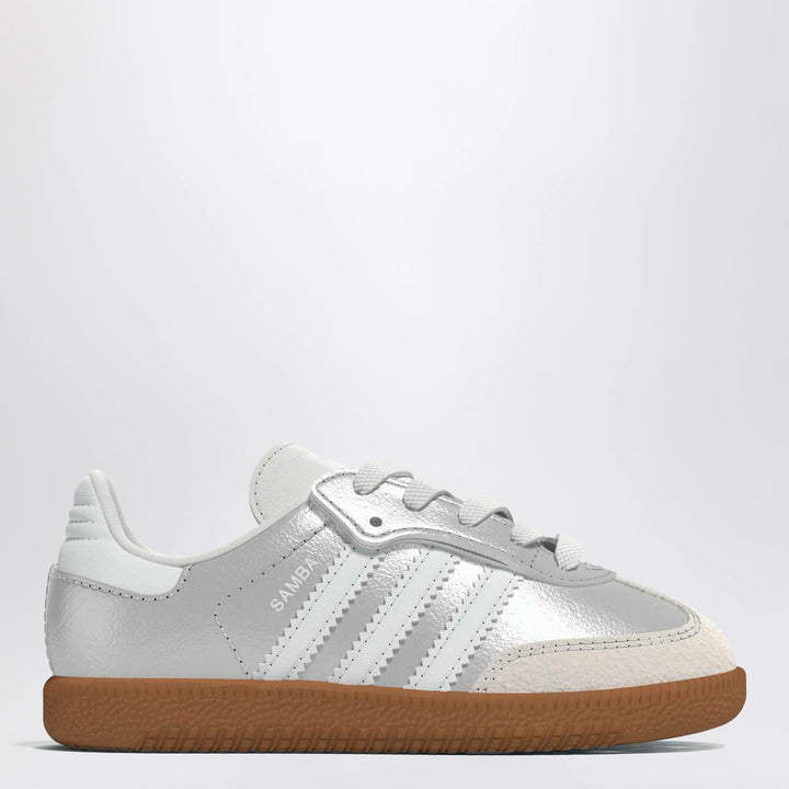 adidas Originals - Samba Silver Metallic Sneakers with Elastic Laces Brand Shoes 19