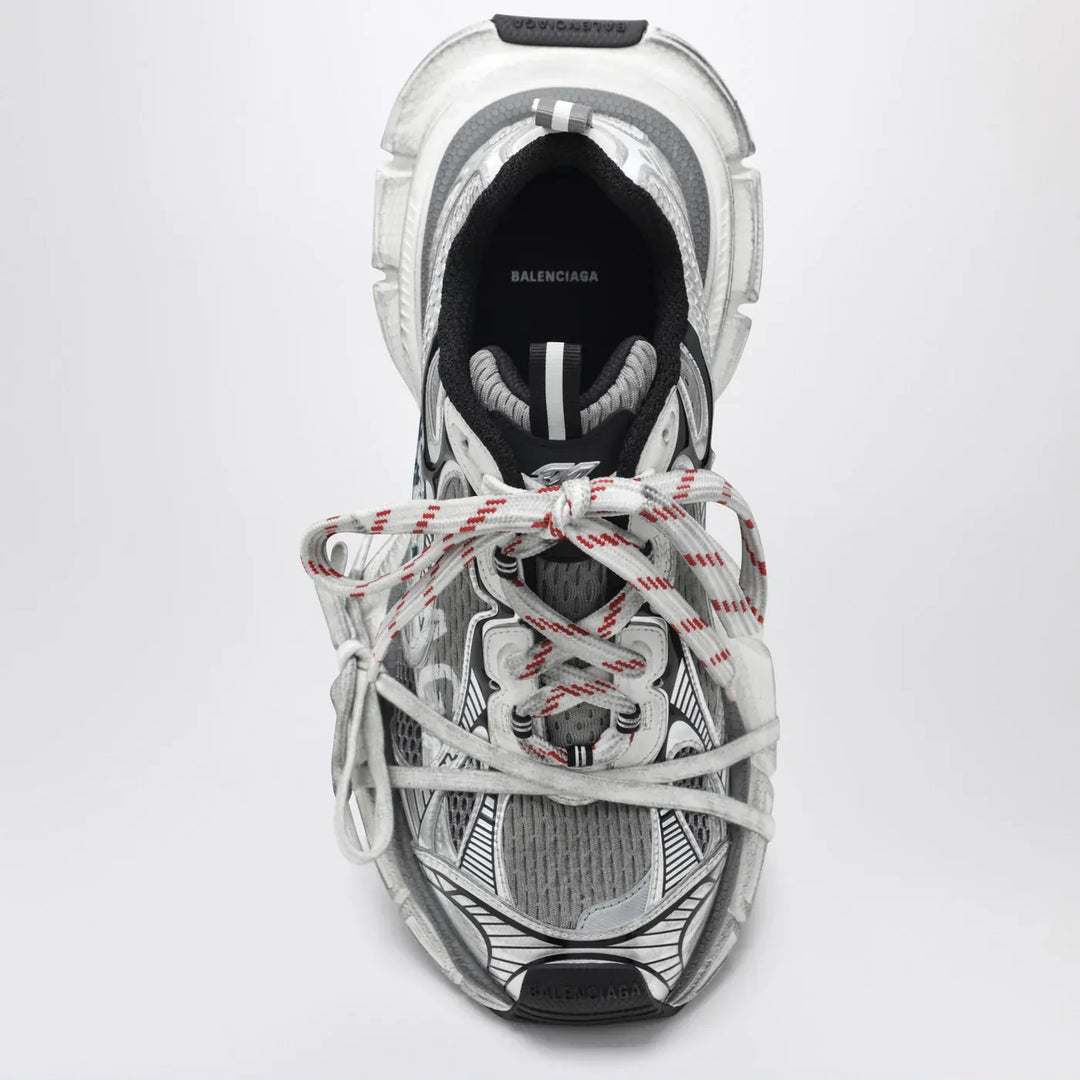Balenciaga - 3XL Split Logo Sneakers in white/navy/grey Brand Shoes
