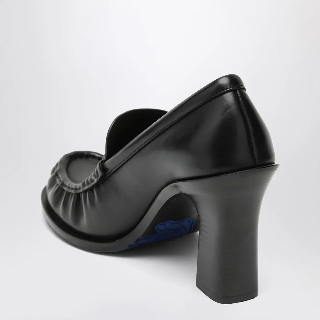 Burberry - Cadet black leather loafers with heel Brand Shoes