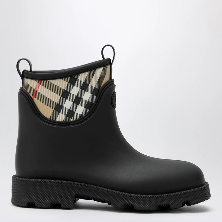 Burberry - Marsh Stamp rubber and nylon rain boots in black Brand Shoes 36 IT