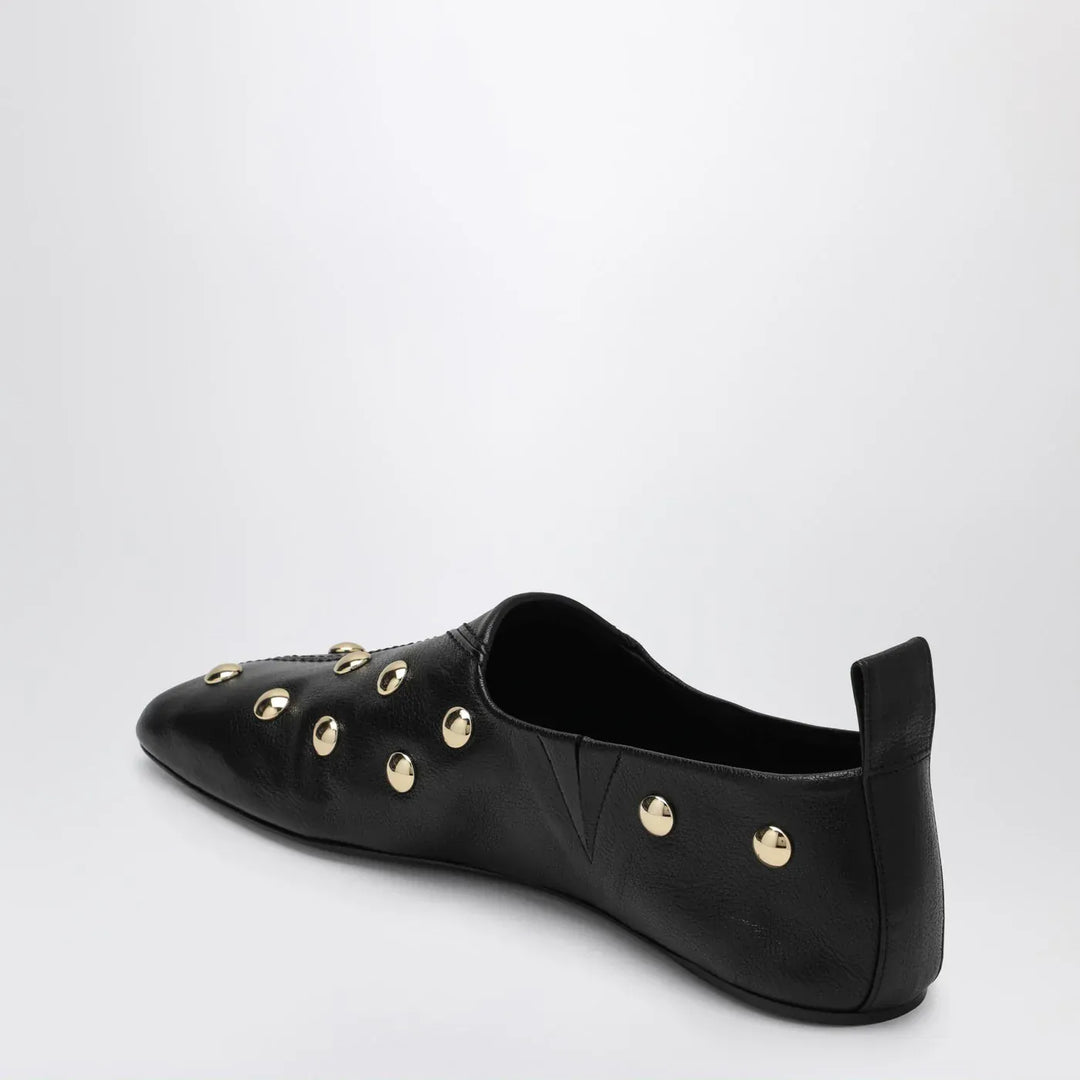Chloé - Black Rita ballerinas in studded leather Brand Shoes
