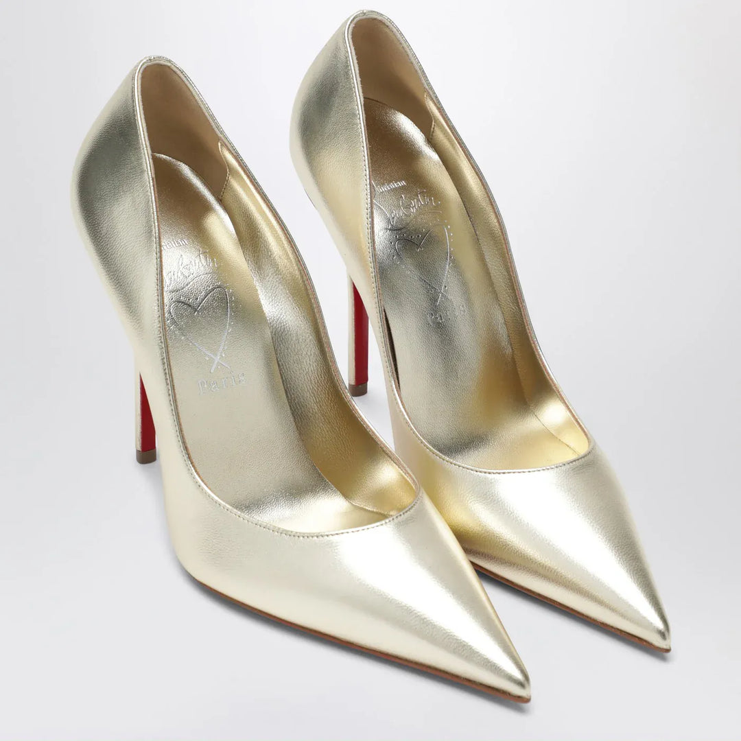 Christian Louboutin - Miss Z pumps in silver laminated nappa leather Brand Shoes