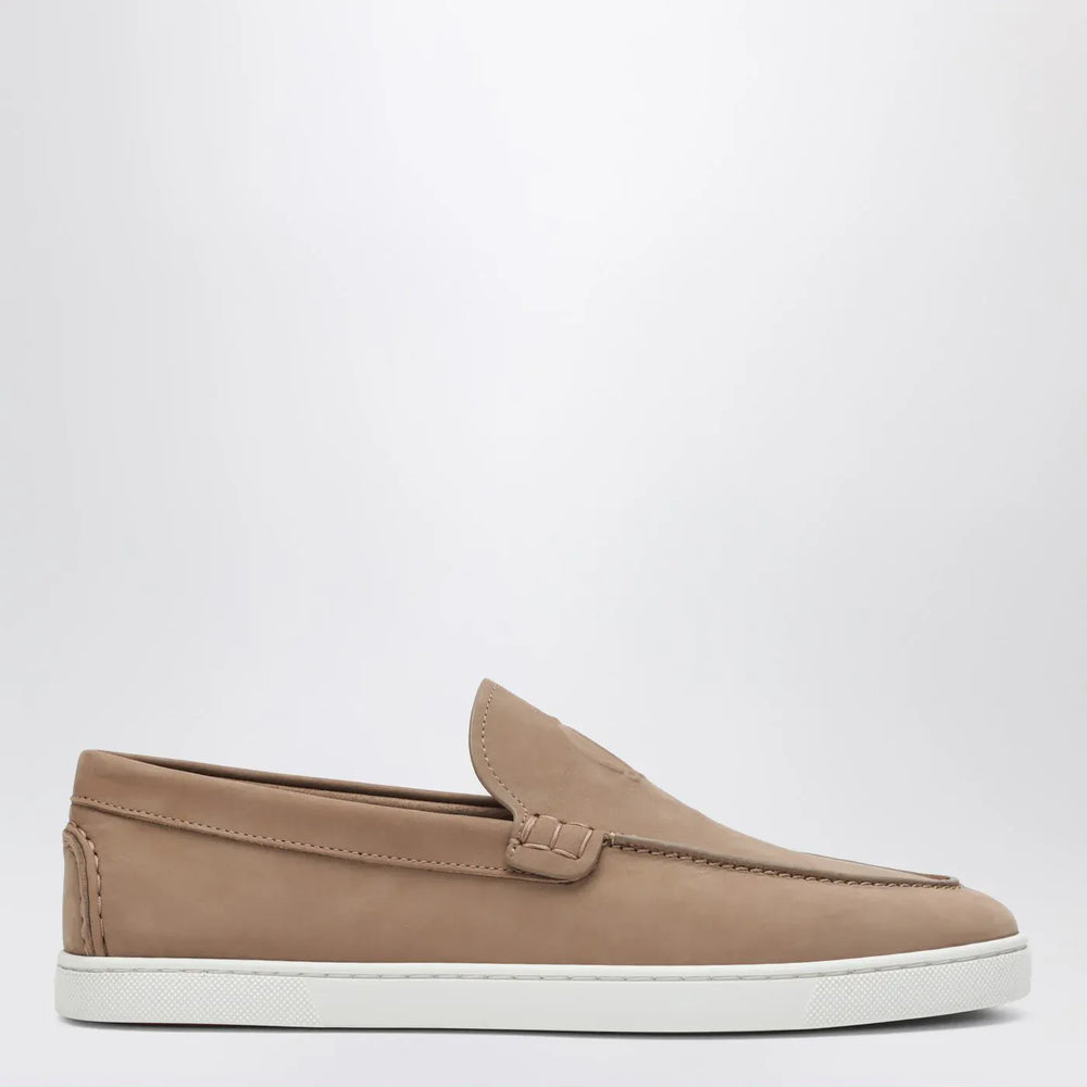 Christian Louboutin - Moonboat loafers in nubuck leather Lionne Brand Shoes 40 IT
