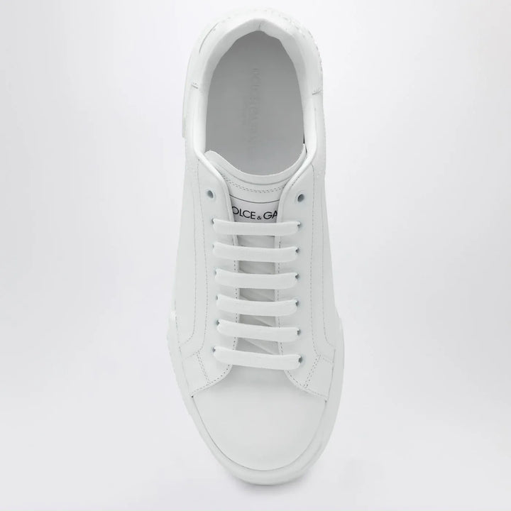 Dolce&amp;Gabbana - White Portofino Sneakers in leather Brand Shoes