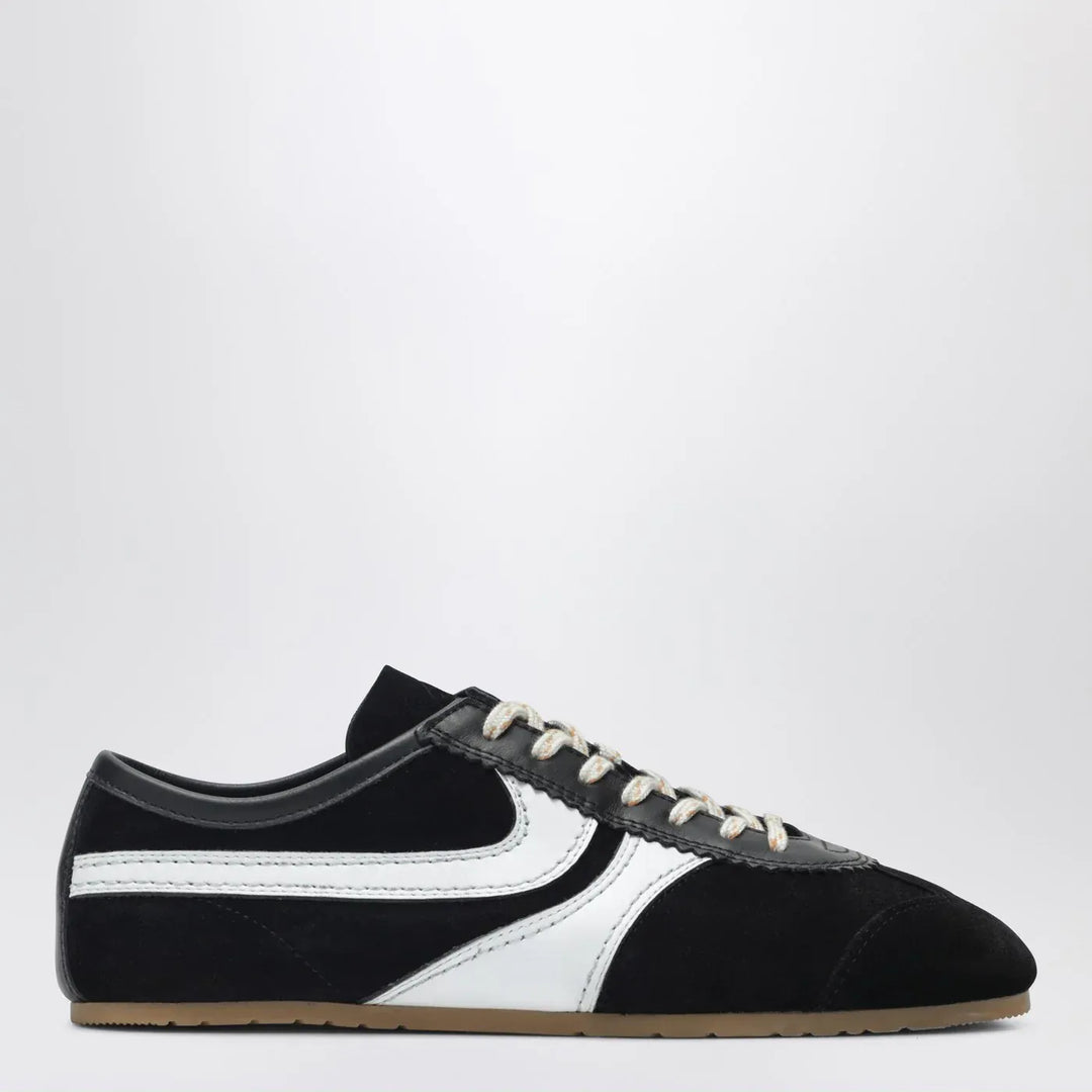 Dries Van Noten - Black/white leather and suede Sneakers Brand Shoes 40 IT