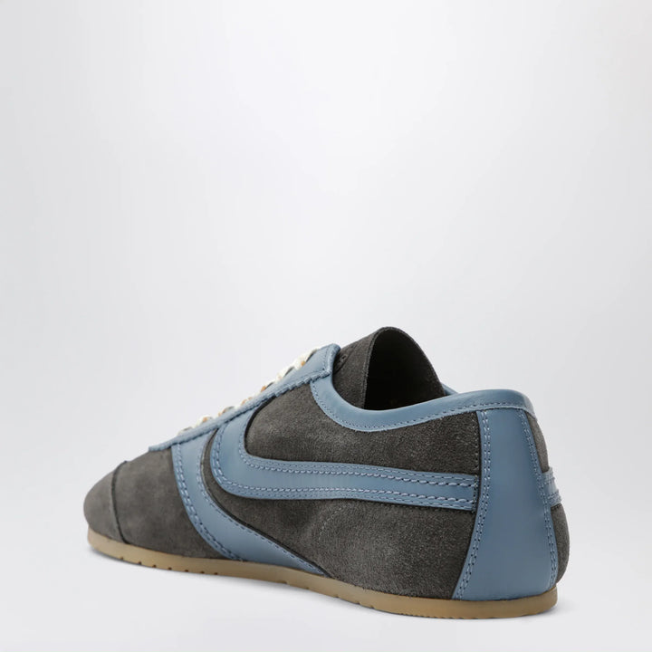 Dries Van Noten - Steel grey leather and suede Sneakers Brand Shoes
