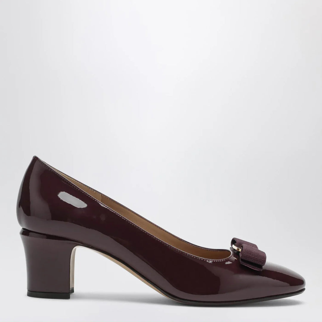 Ferragamo - Plum Vara Bow Pumps Brand Shoes 6,5 US