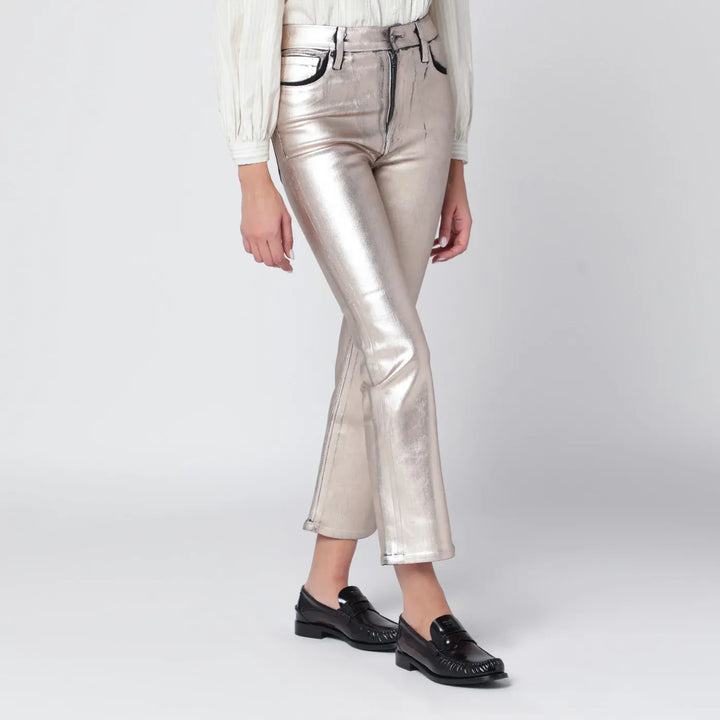 Frame - Champagne The Reboot cropped trousers Brand Shoes
