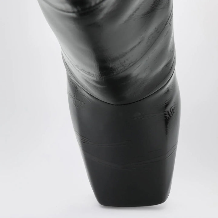 Givenchy - Black Sliced Square GIVENCHY Tape ankle boots Brand Shoes