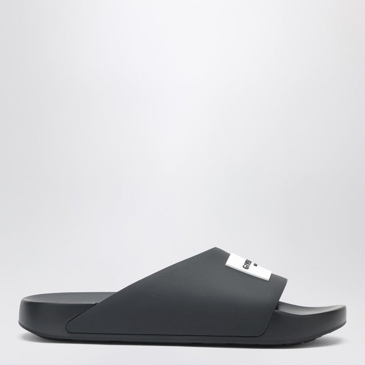 Shoes Givenchy - Label flat mules in black rubber Brand
