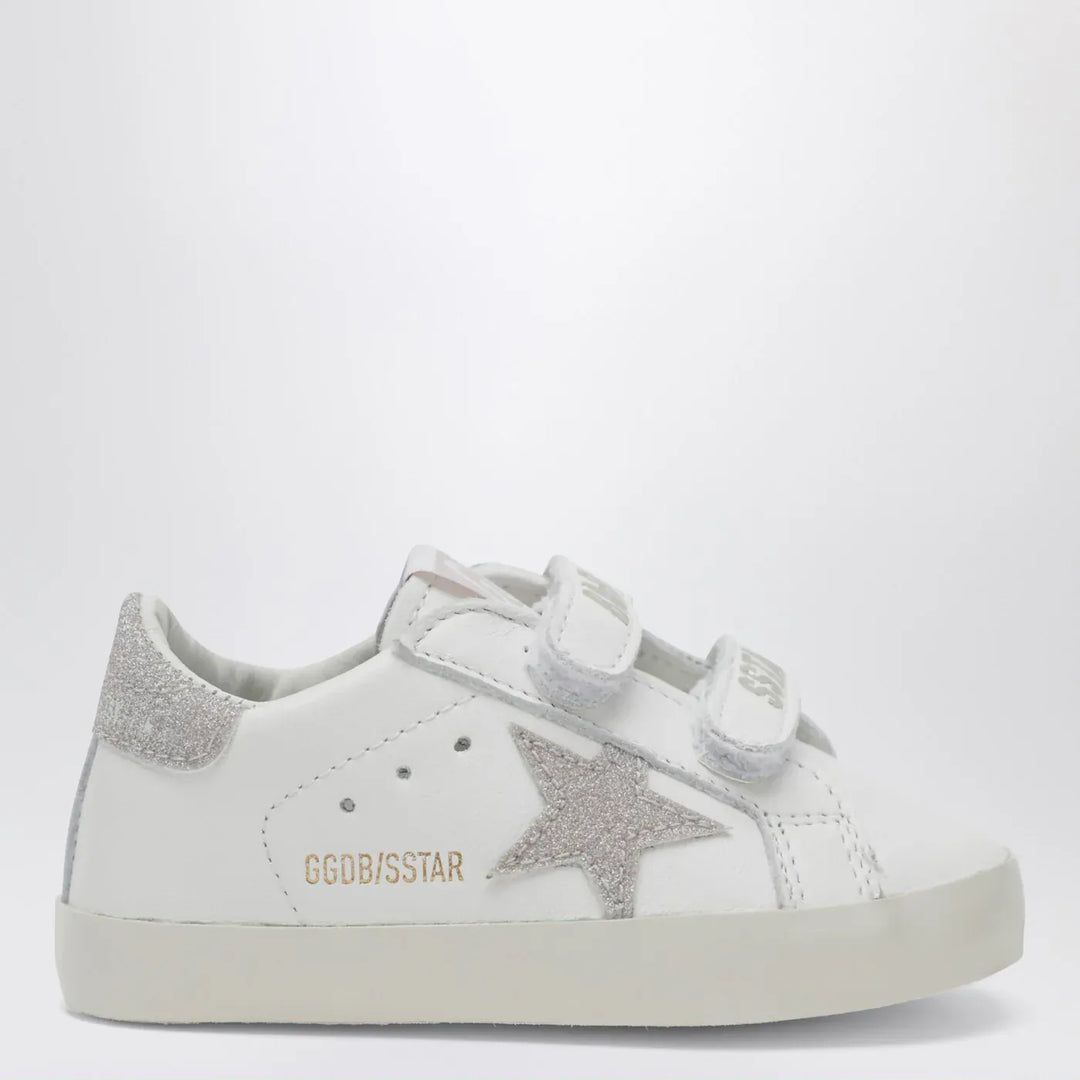 Golden Goose - Baby Old School Sneakers in white/platinum Brand Shoes 16