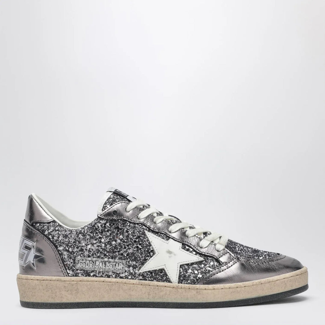 Golden Goose - Ballstar silver glitter Sneakers Brand Shoes 37 IT