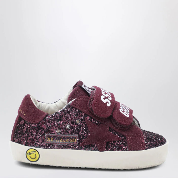 Golden Goose - Old School Sneakers in burgundy glitter Brand Shoes 20