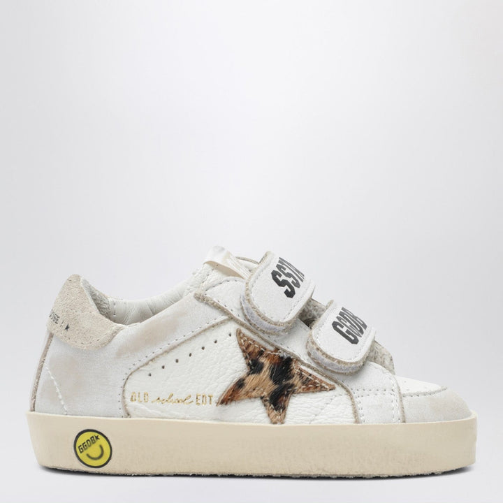 Shoes Golden Goose - Old School sneakers in white with leopard-print star Brand