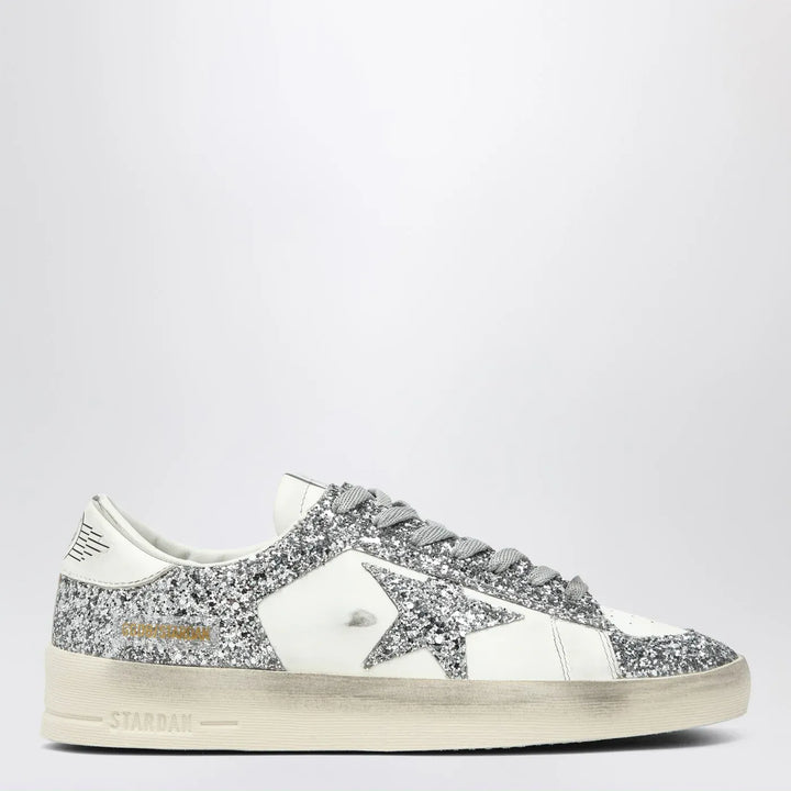 Golden Goose - Stardan white/glitter silver Sneakers Brand Shoes 39 IT