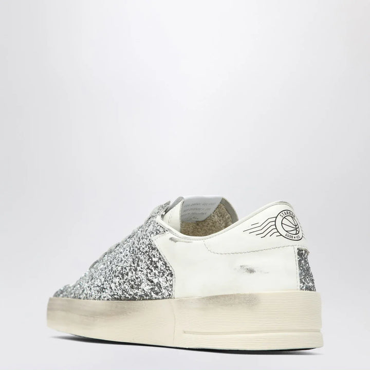 Golden Goose - Stardan white/glitter silver Sneakers Brand Shoes 40 IT