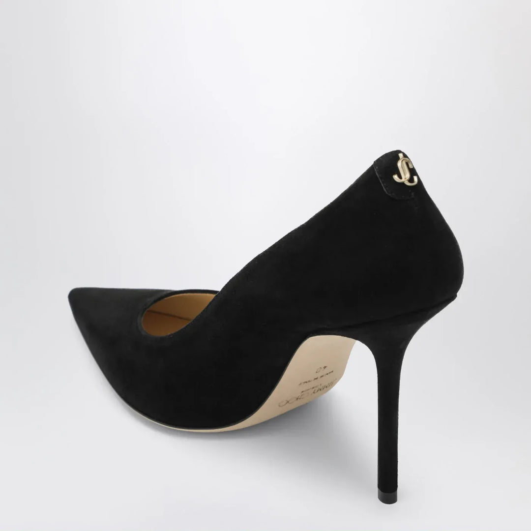 Jimmy Choo - Love 100 pumps in black suede Brand Shoes