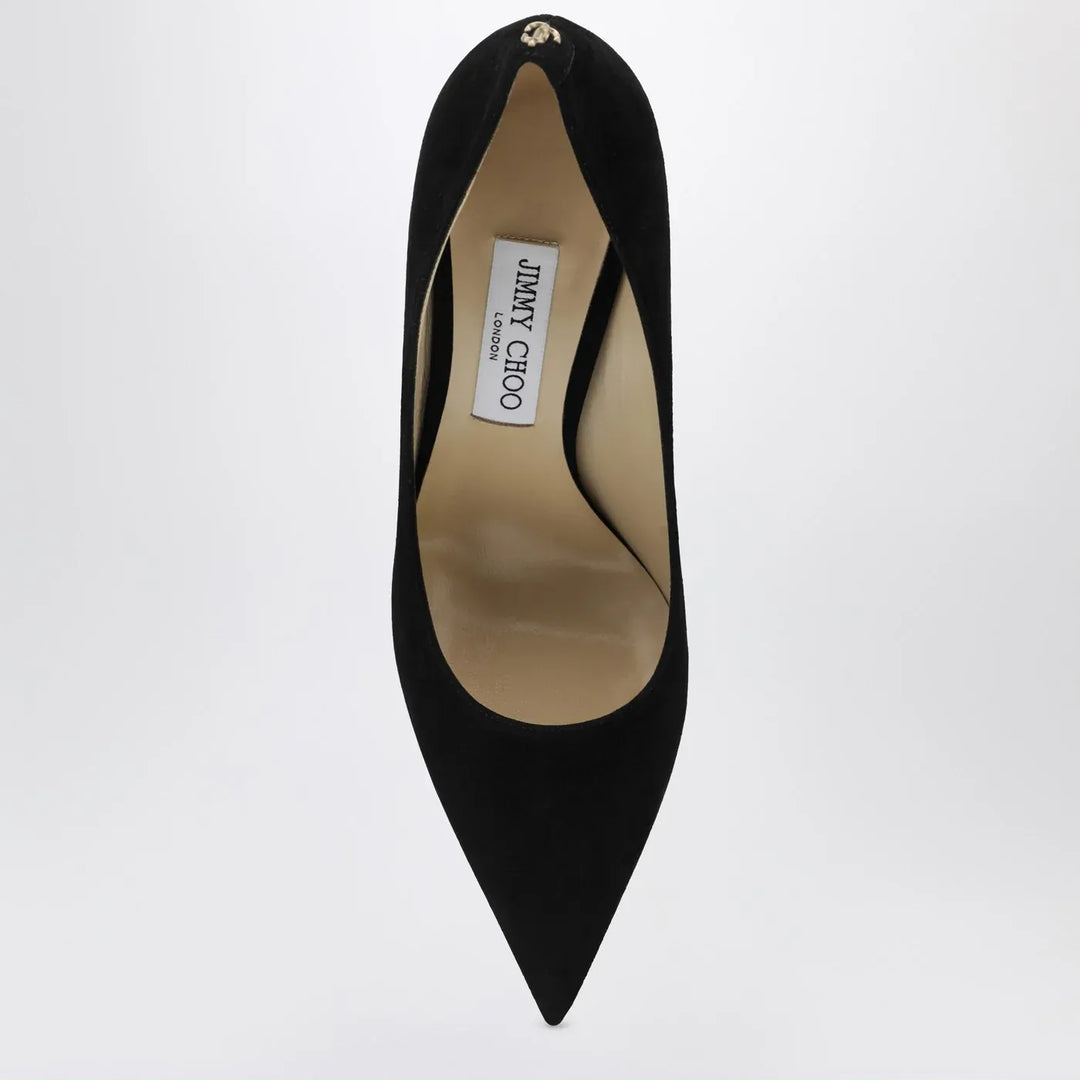 Jimmy Choo - Love 100 pumps in black suede Brand Shoes