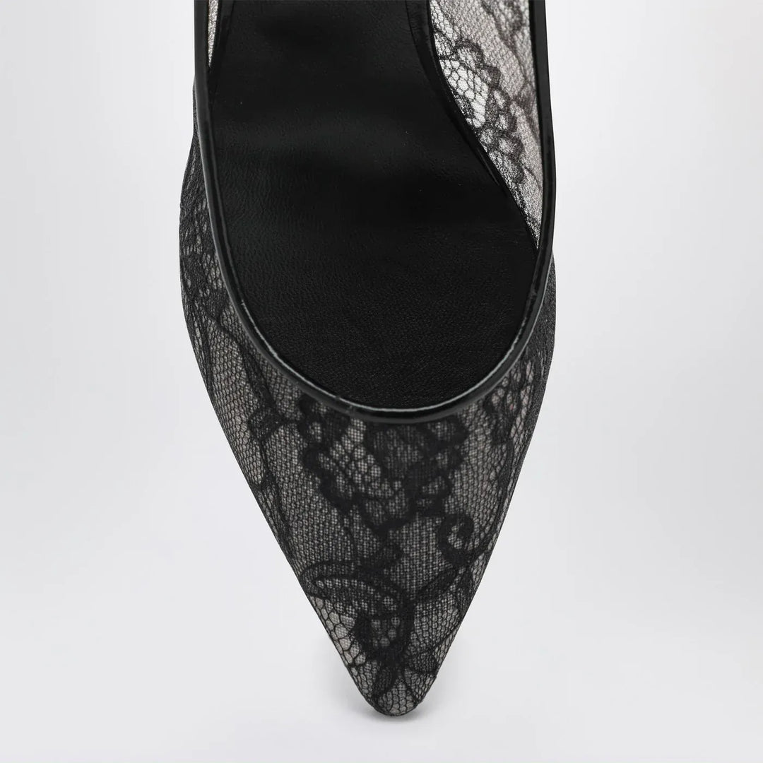 Jimmy Choo - Romy 85 pumps in lace with logo Brand Shoes