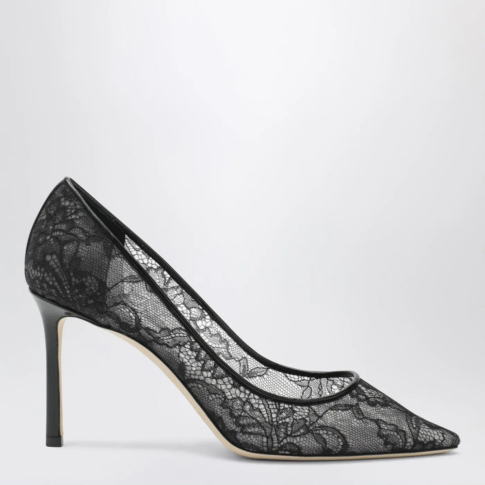 Jimmy Choo - Romy 85 pumps in lace with logo Brand Shoes 40 IT