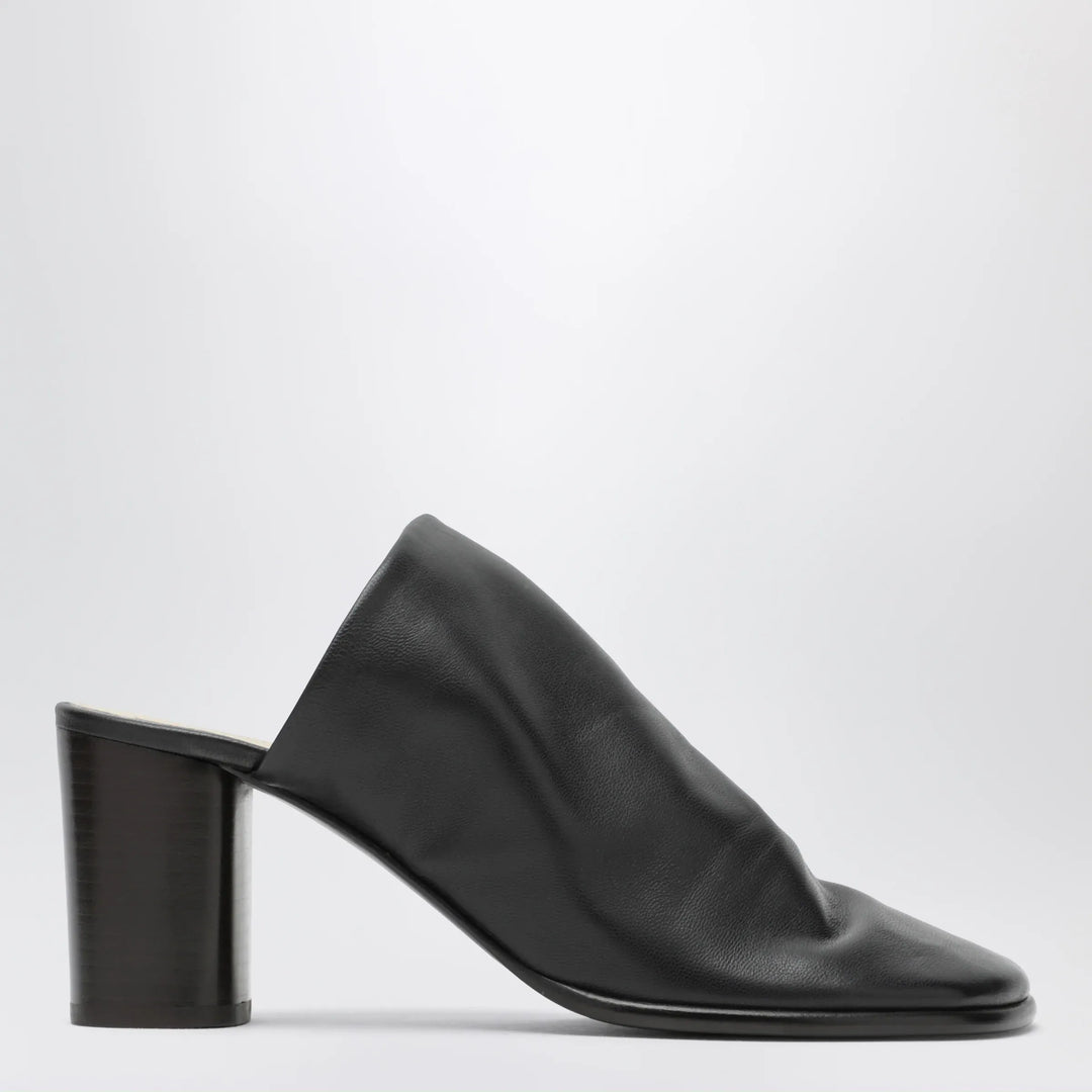 LEMAIRE - Brown lambskin mules with block heel Brand Shoes 38 IT
