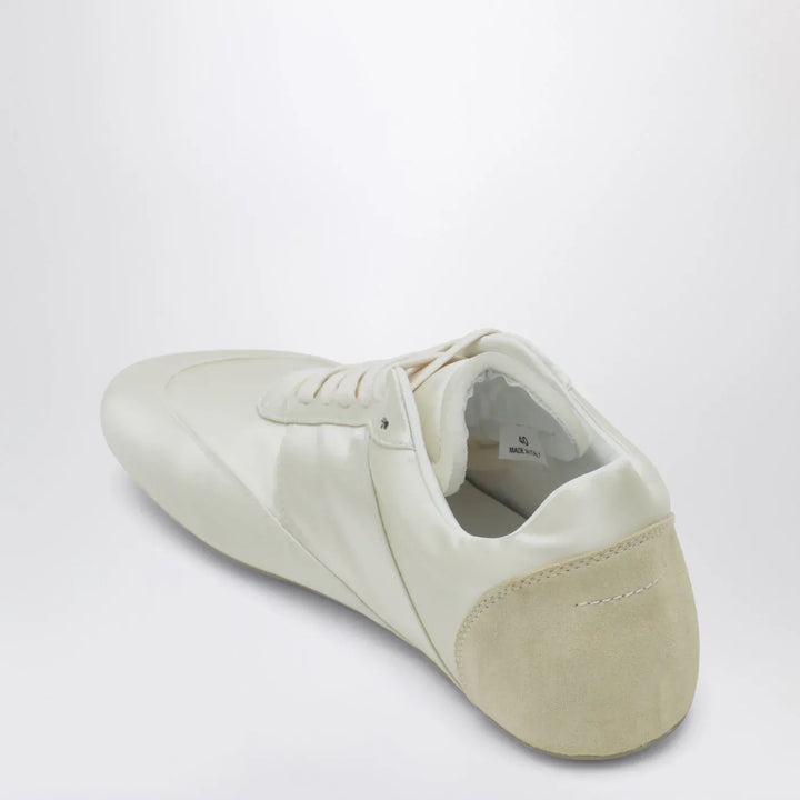 MM6 Maison Margiela - Factory Sneakers in white satin Brand Shoes