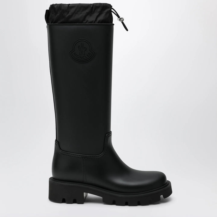 Moncler - Kickstream High rain boots in PVC black Brand Shoes 36 IT