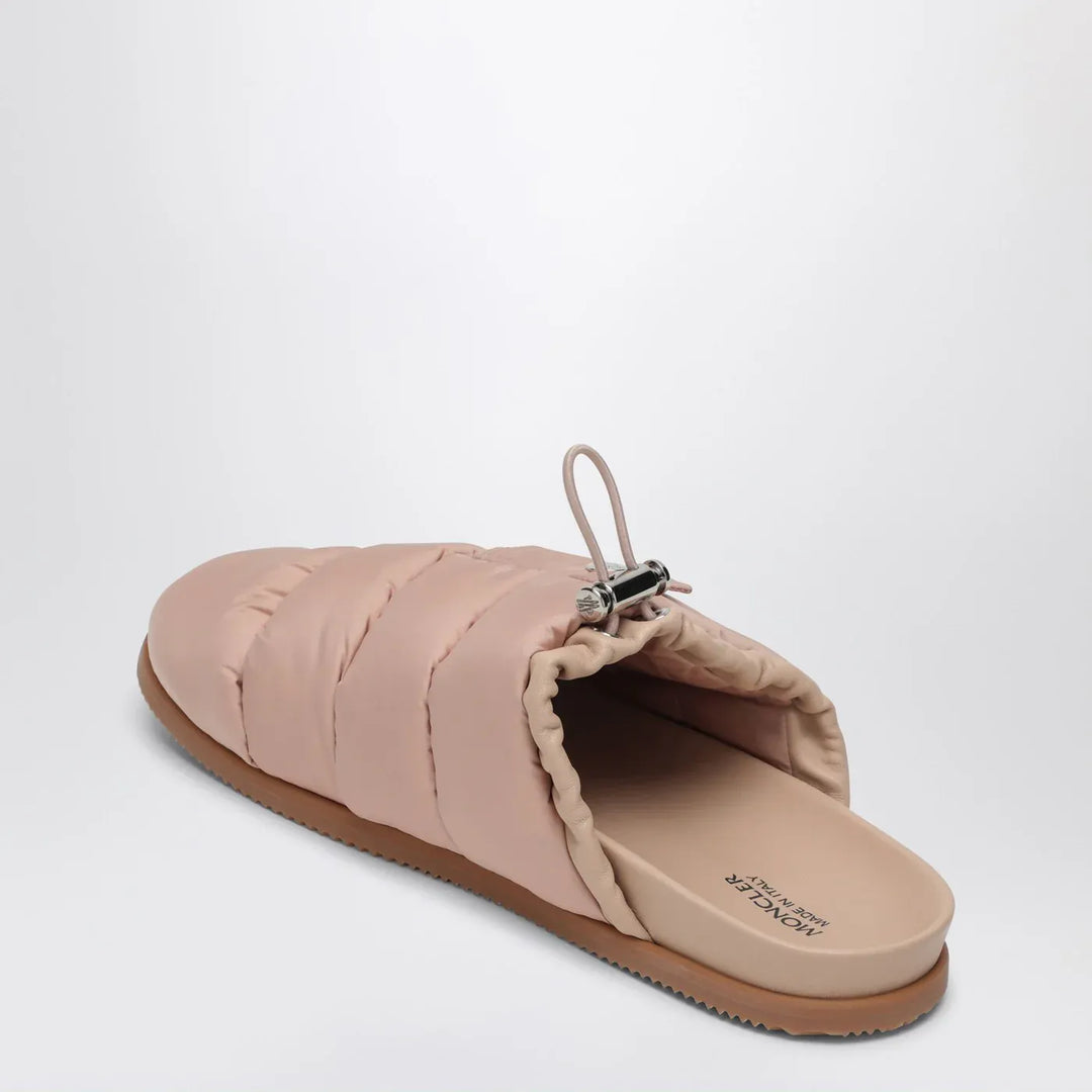 Moncler - Pink nylon mule Mon Pocket Brand Shoes