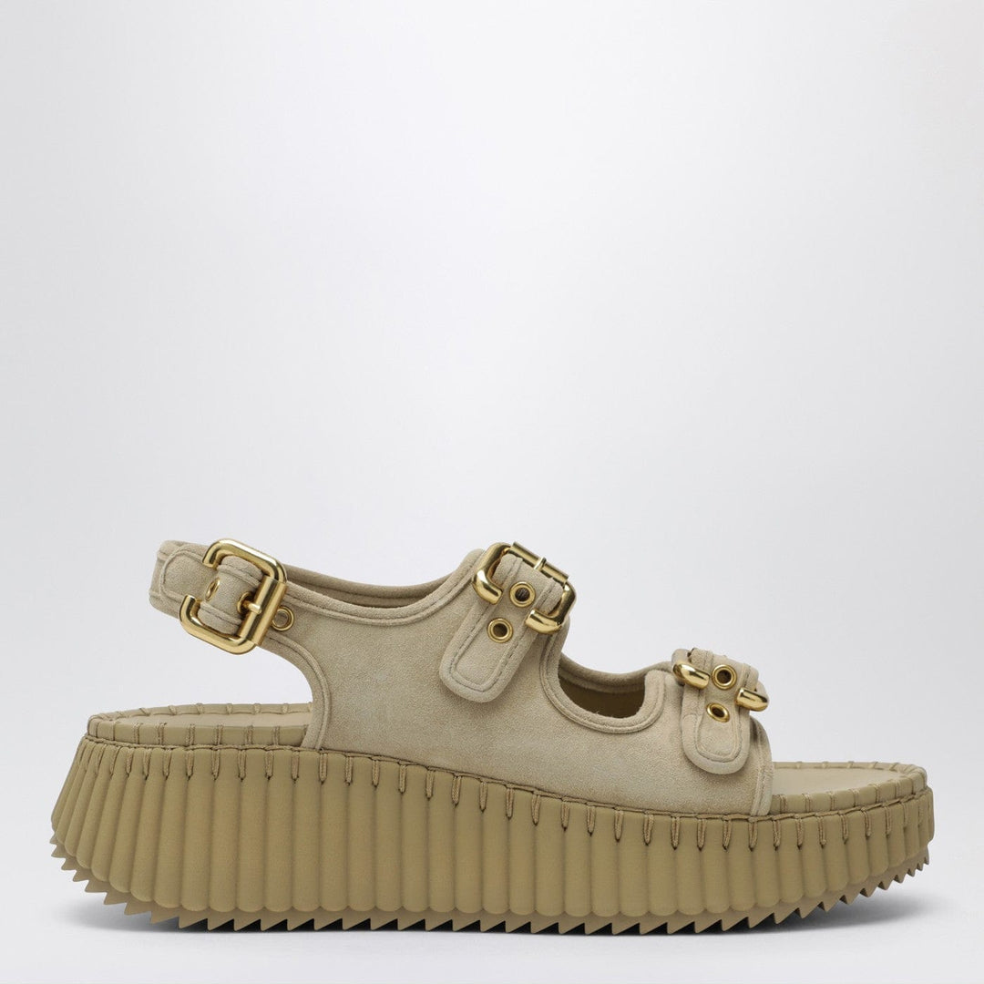 Shoes Nama wedge sandals in sand Brand