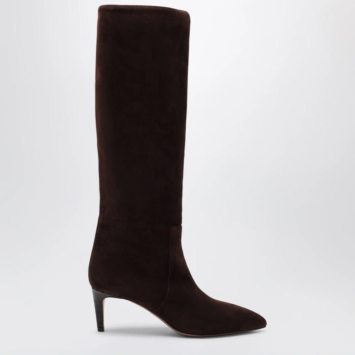 Paris Texas - Chocolate suede pointed-toe boots Brand Shoes 36 IT