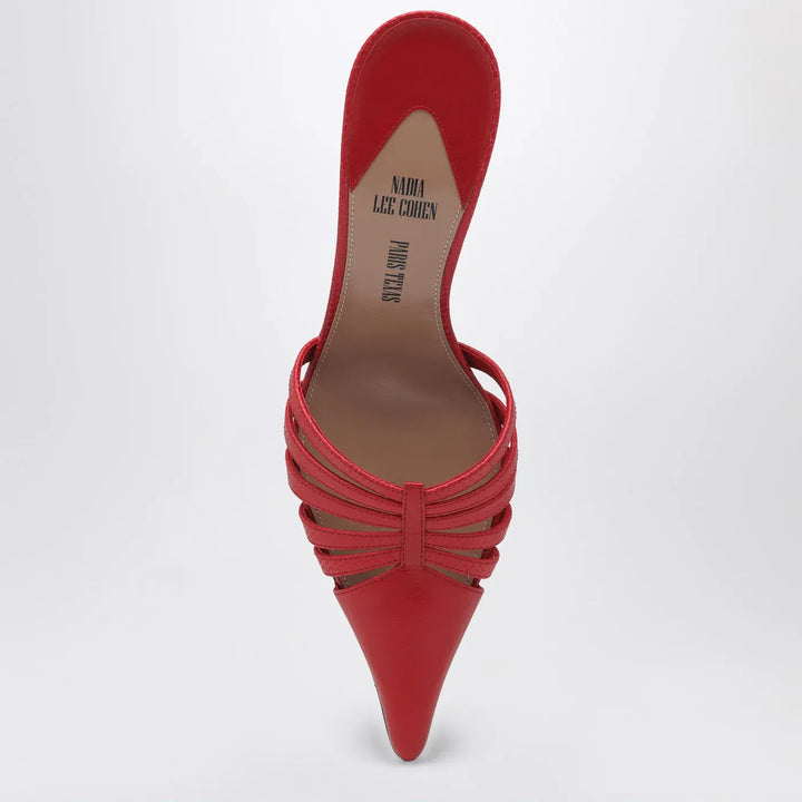 Paris Texas - Red leather mule Nadia Brand Shoes