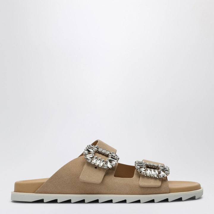 Shoes 39 IT ROGER VIVIER - Beige suede Slidy Viv&