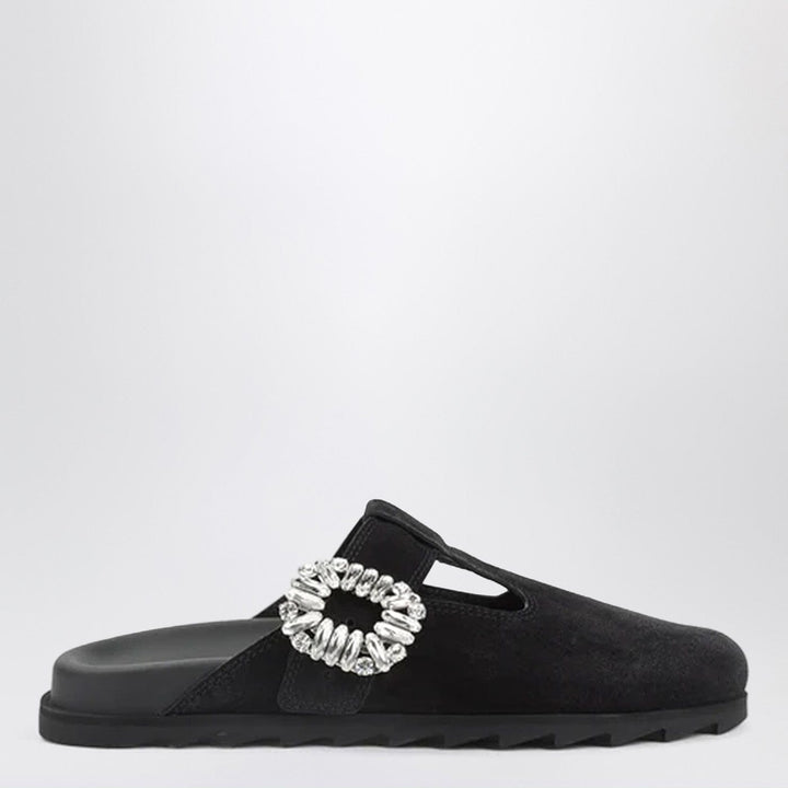 Shoes 41 IT ROGER VIVIER - Black suede Mule Slidy Viv&